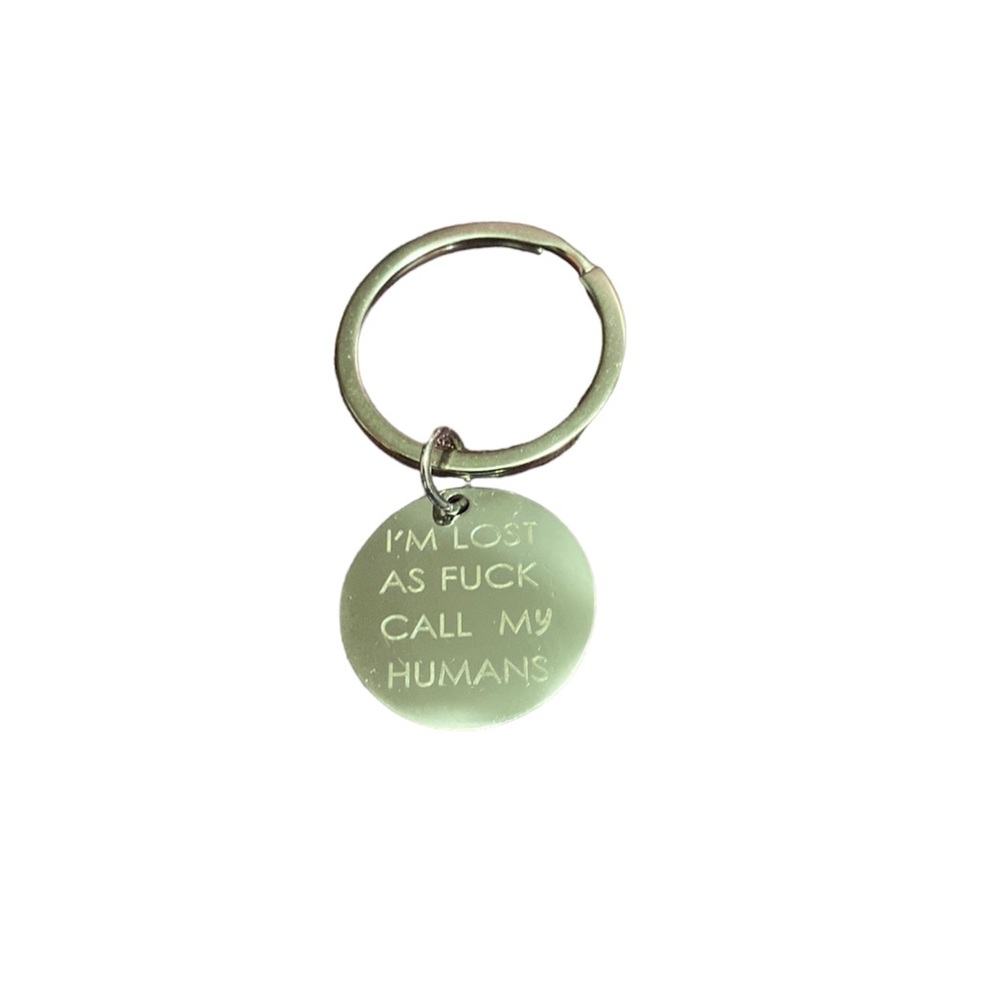 humorous dog tag